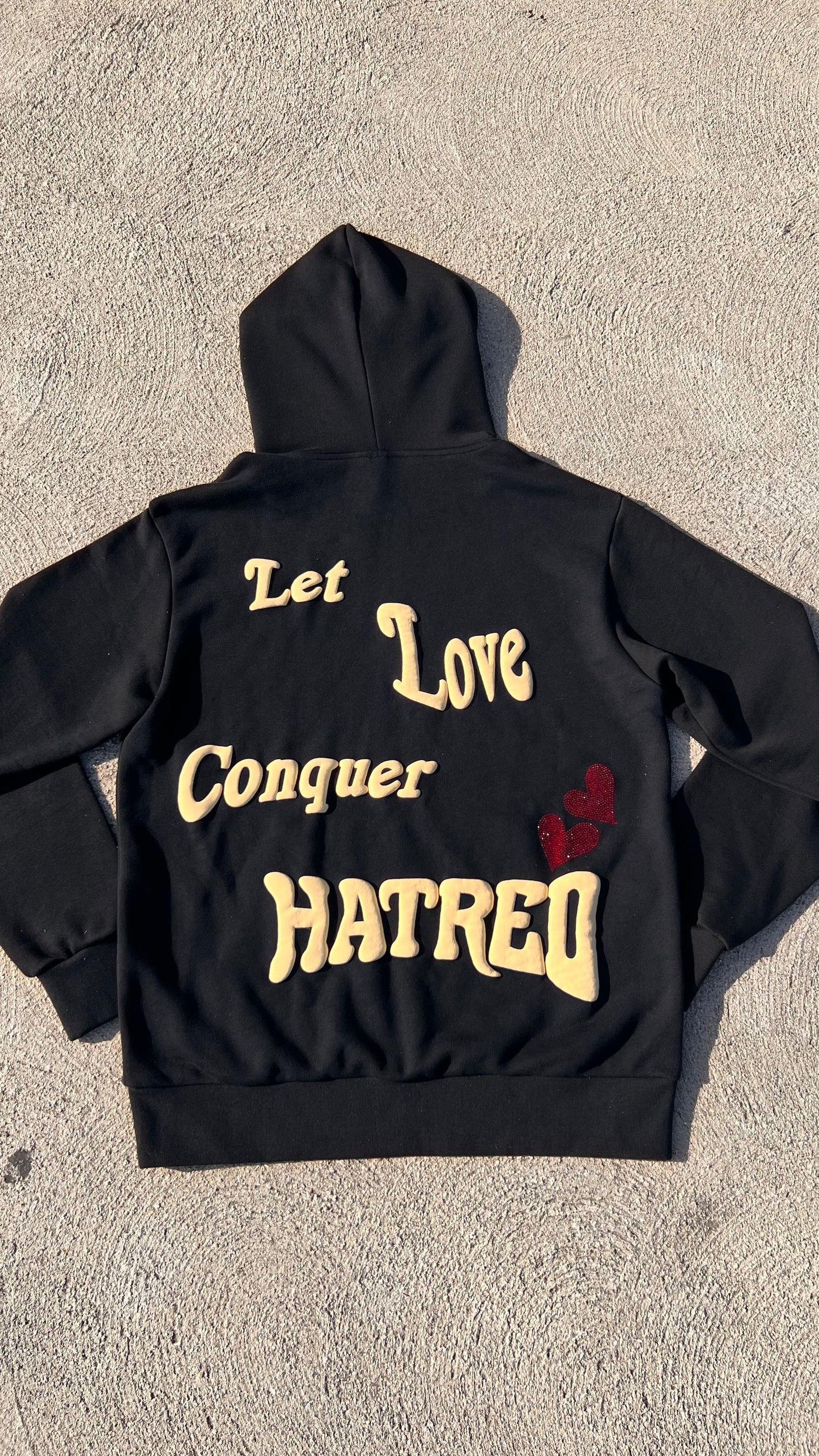 Let love conquer hatred - Black