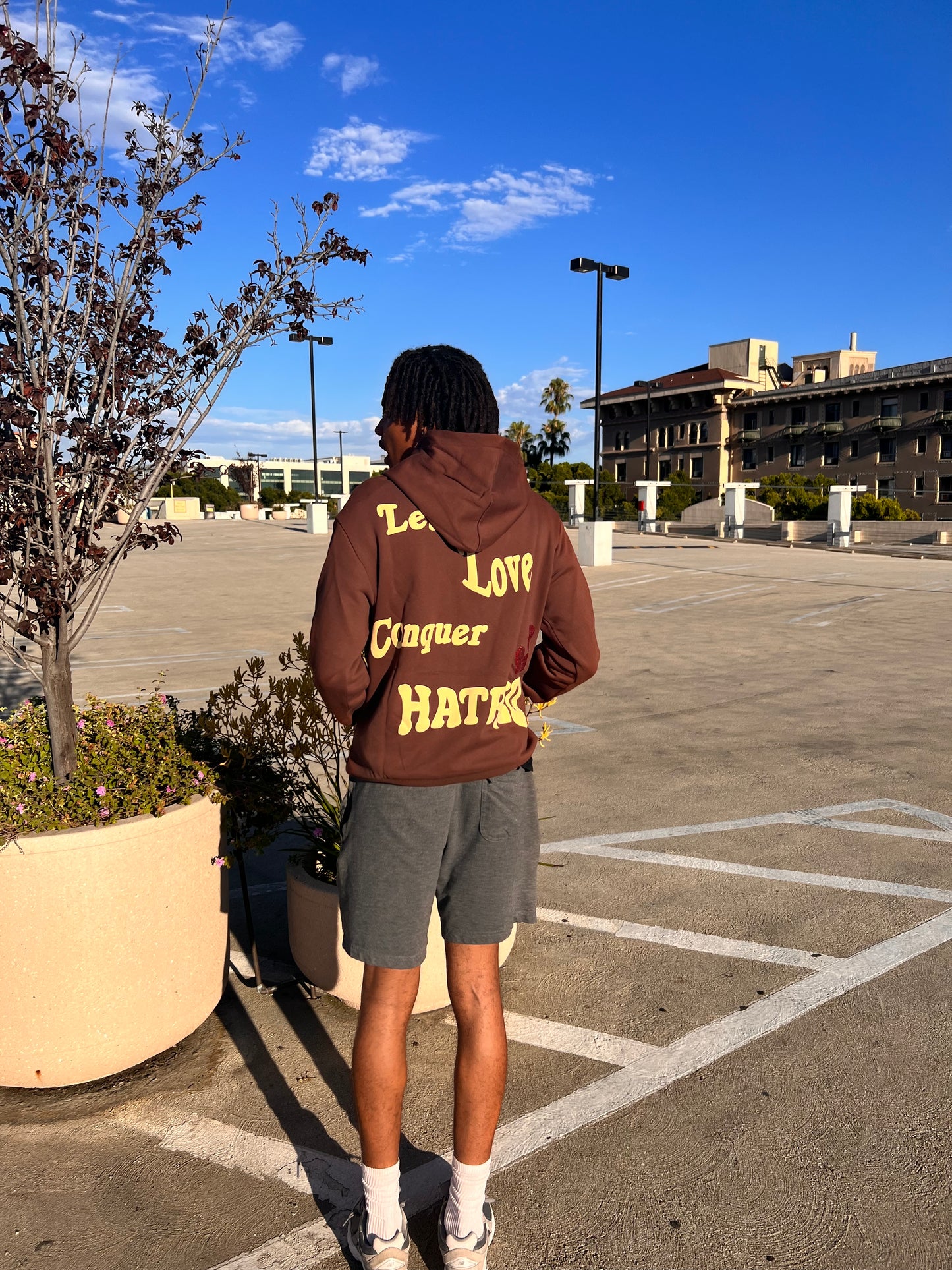 Let love conquer hatred - Brown